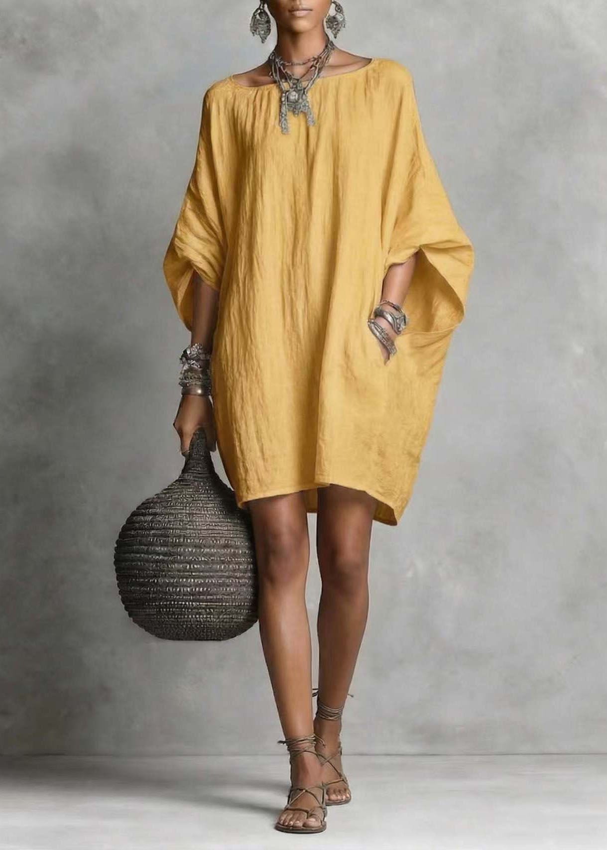 Dames Midjurk Oversized Casual Vleermuismouw 4