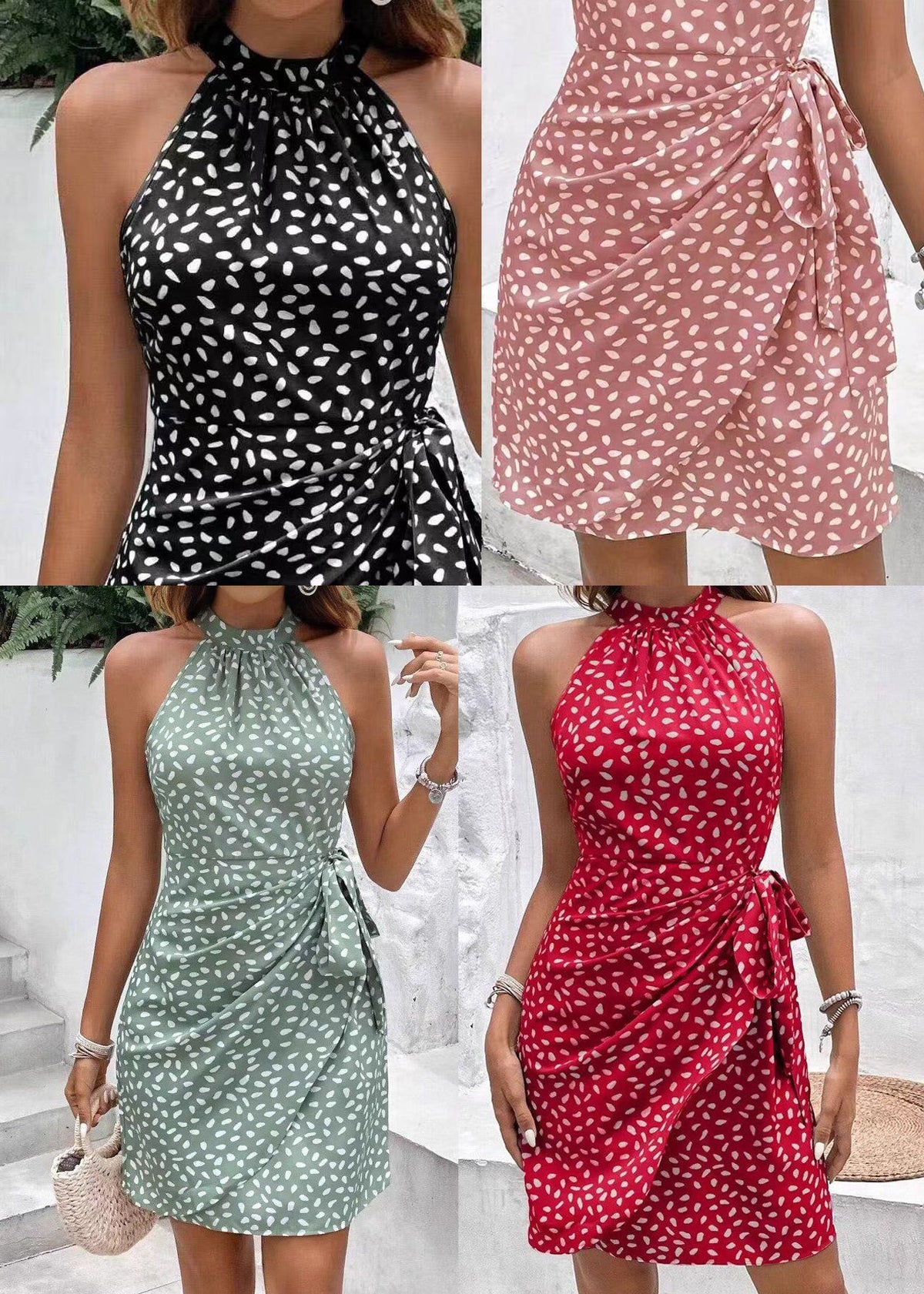 Dames Midjurk met Gerimpelde Print 4