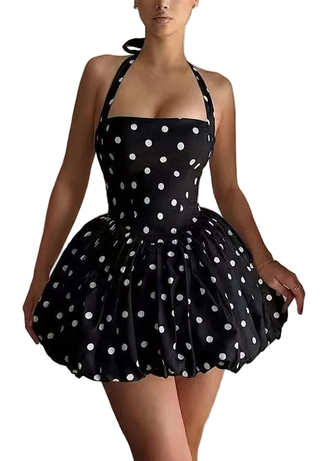 Dames Mini-jurk Halter Backless Zomerstijl 0