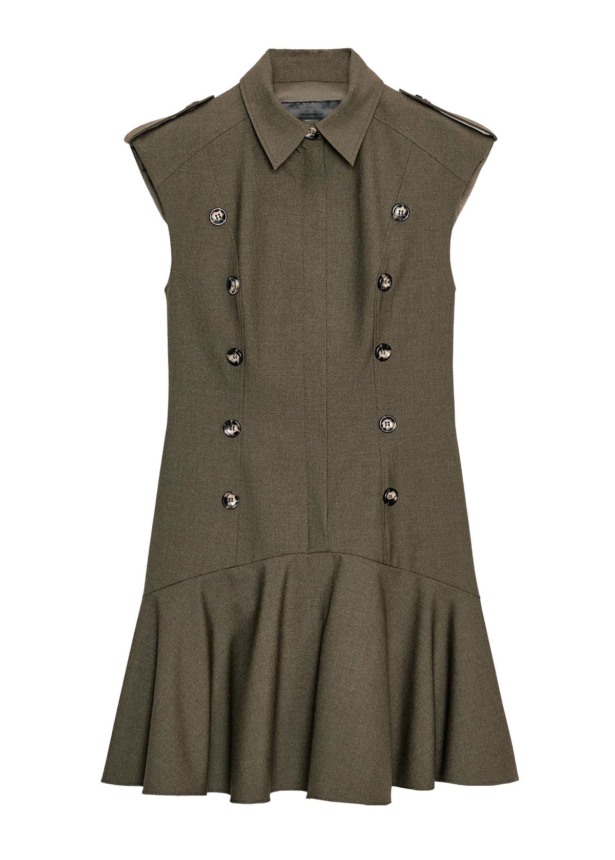 Dames Mini Jurk Peter Pan Kraag Patchwork Stijl 3