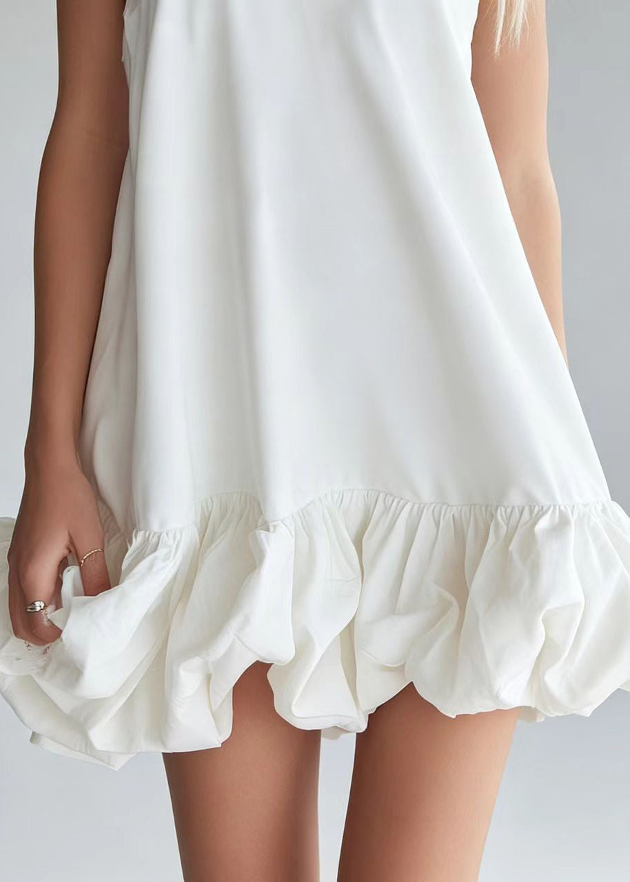 Dames Mini Jurk V-hals Zomerse Stijl 4