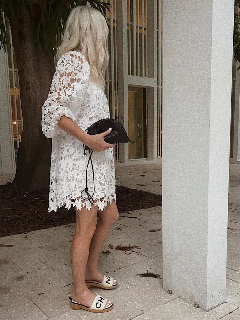 Dames Mini Tas Geweven Vegan Leer 5