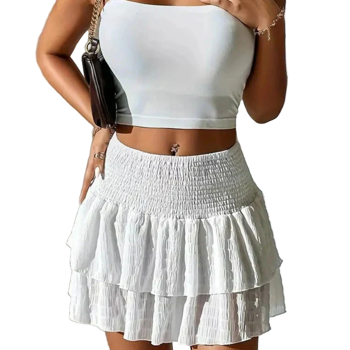 Dames Minirok Met Trendy Print 0
