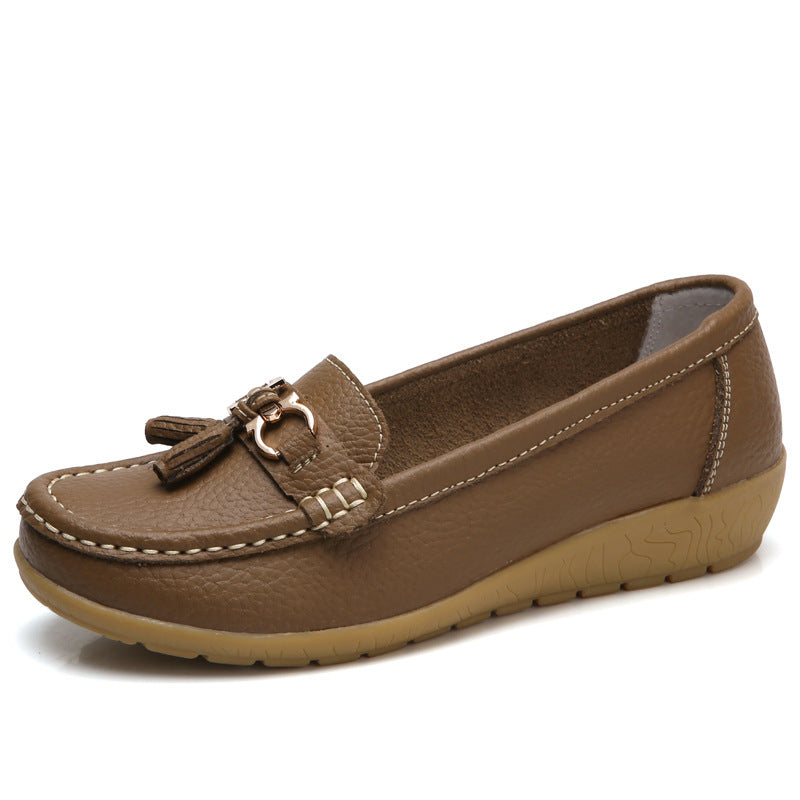 Dames Mocassins met Decoratieve Gesp 0