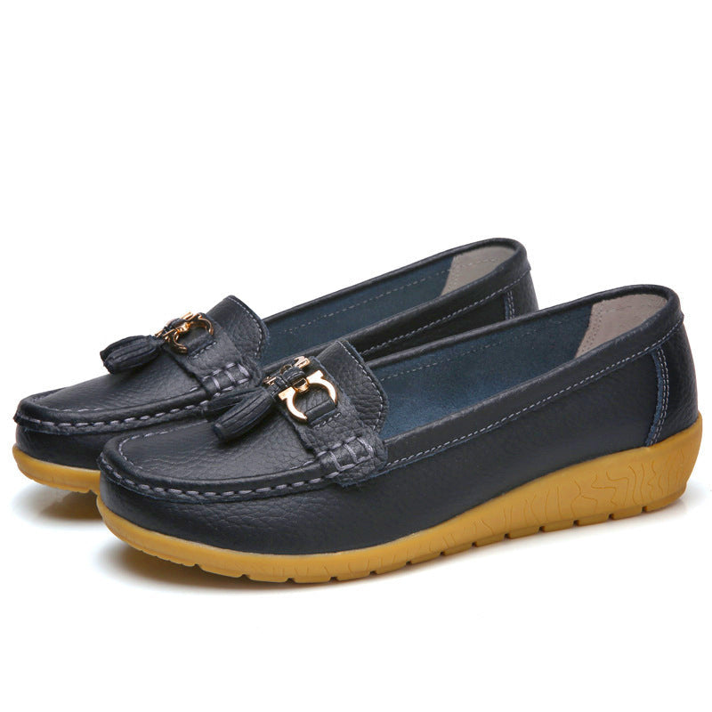 Dames Mocassins met Decoratieve Gesp 1