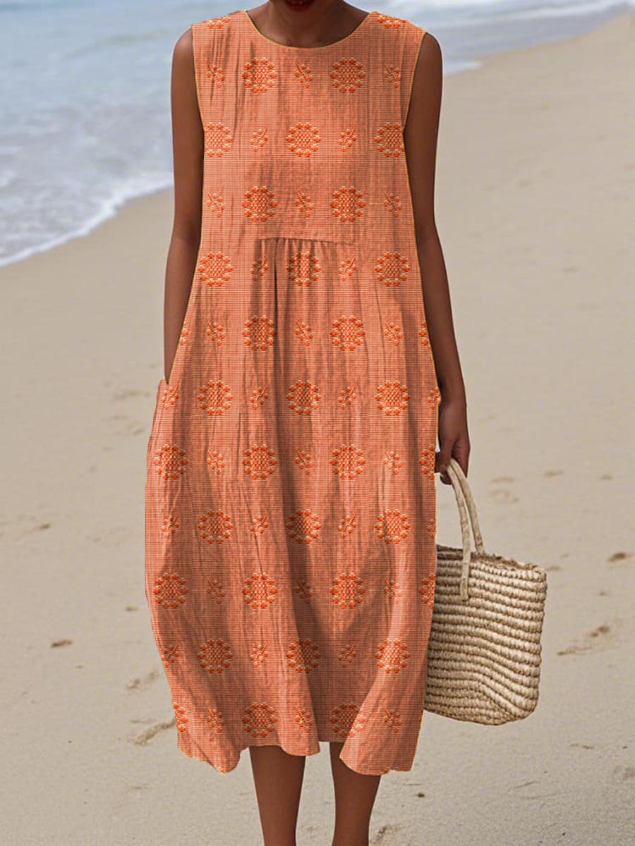Dames Mouwloze Jurk Casual Zomerstijl 5