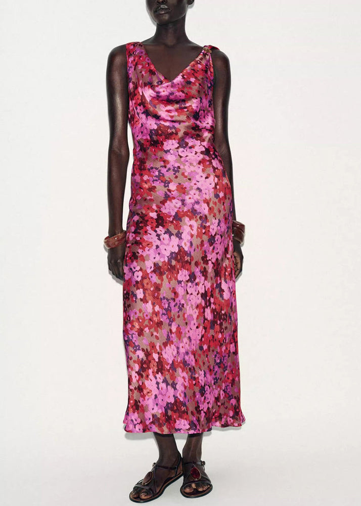 Dames Mouwloze Jurk Met Kant En Print 1