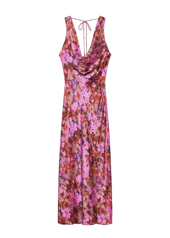 Dames Mouwloze Jurk Met Kant En Print 4