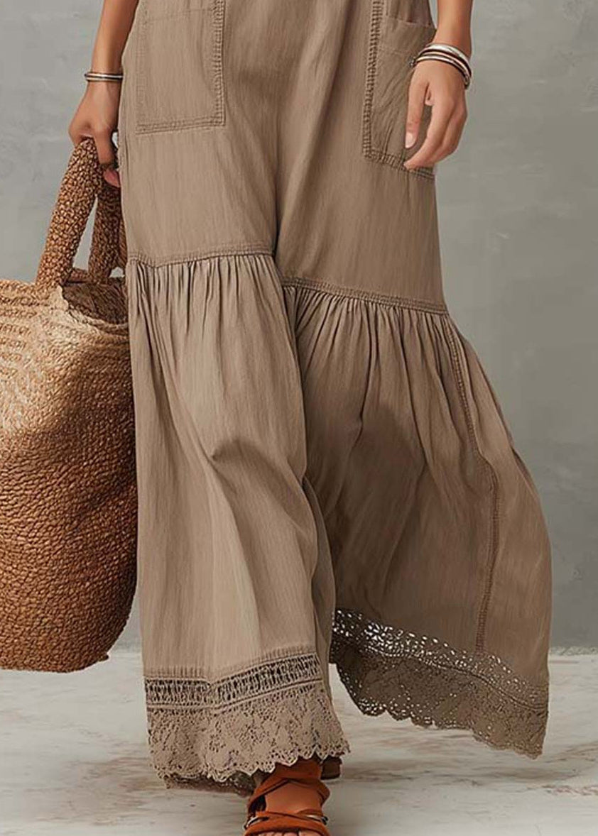 Dames Mouwloze Jurk V-hals Patchwork Design 4
