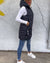 Dames Mouwloze Puffer Jas met Capuchon 2