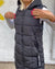 Dames Mouwloze Puffer Jas met Capuchon 4