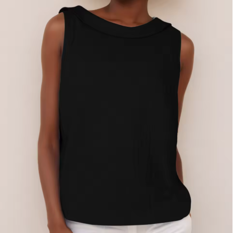Dames Mouwloze Top Met Rolkraag Voor Een Chique Zomerlook 7