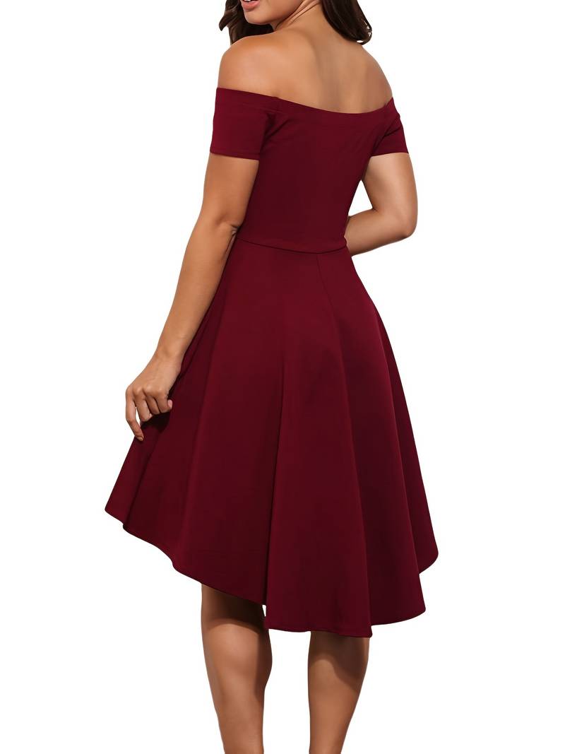 Dames Off-The-Shoulder Jurk Elegante Zomer Kleding Stijlvolle Dameskleding 5