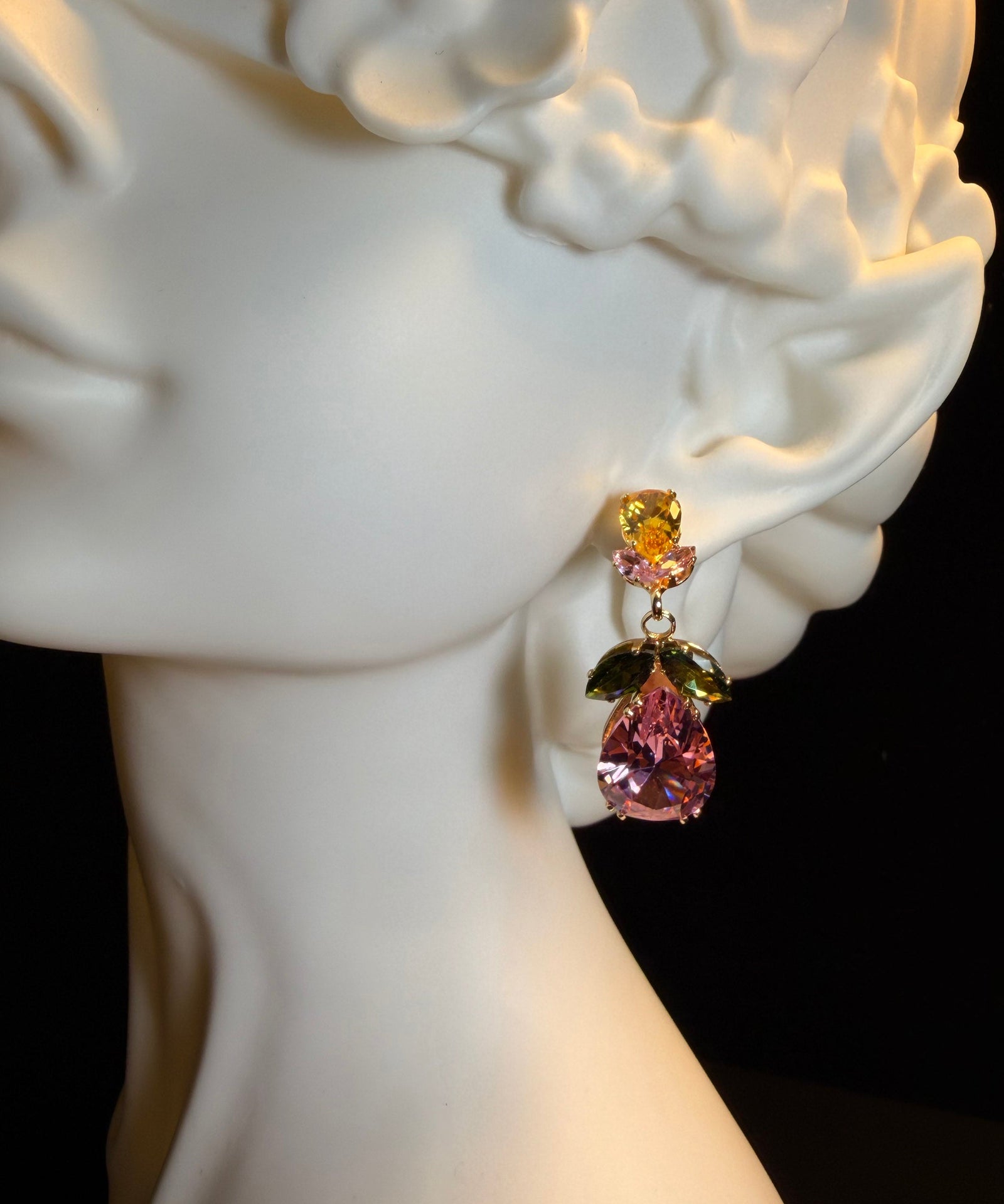 Dames Oorbellen Bloemen Waterdruppel Stijl 3