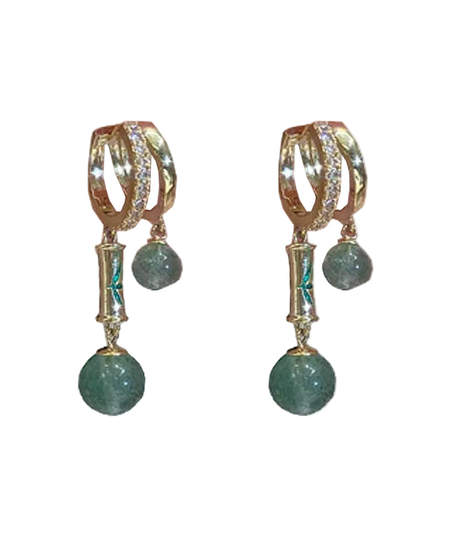 Dames Oorbellen Druppelvormig Met Kattenoog Design 4