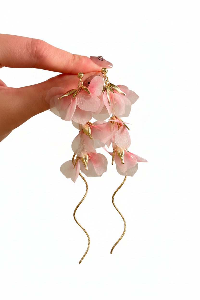 Dames Oorbellen Met Kwastjes Chiffon Stijlvol 4