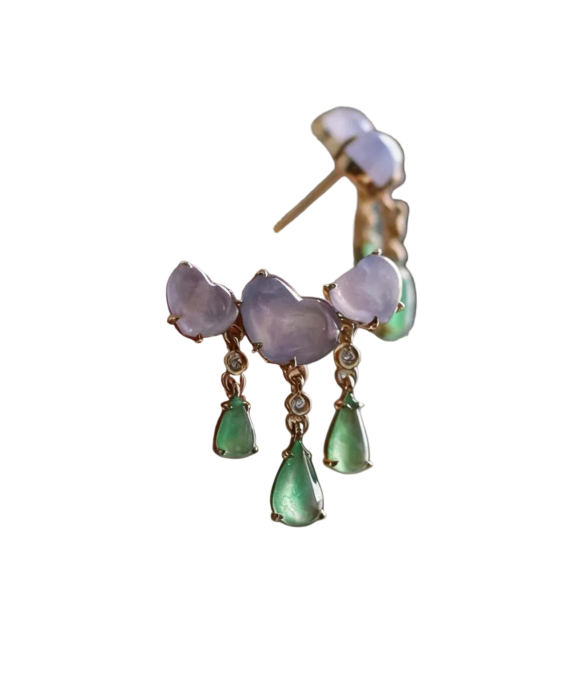 Dames Oorbellen Waterdruppel Colorblock Design 1