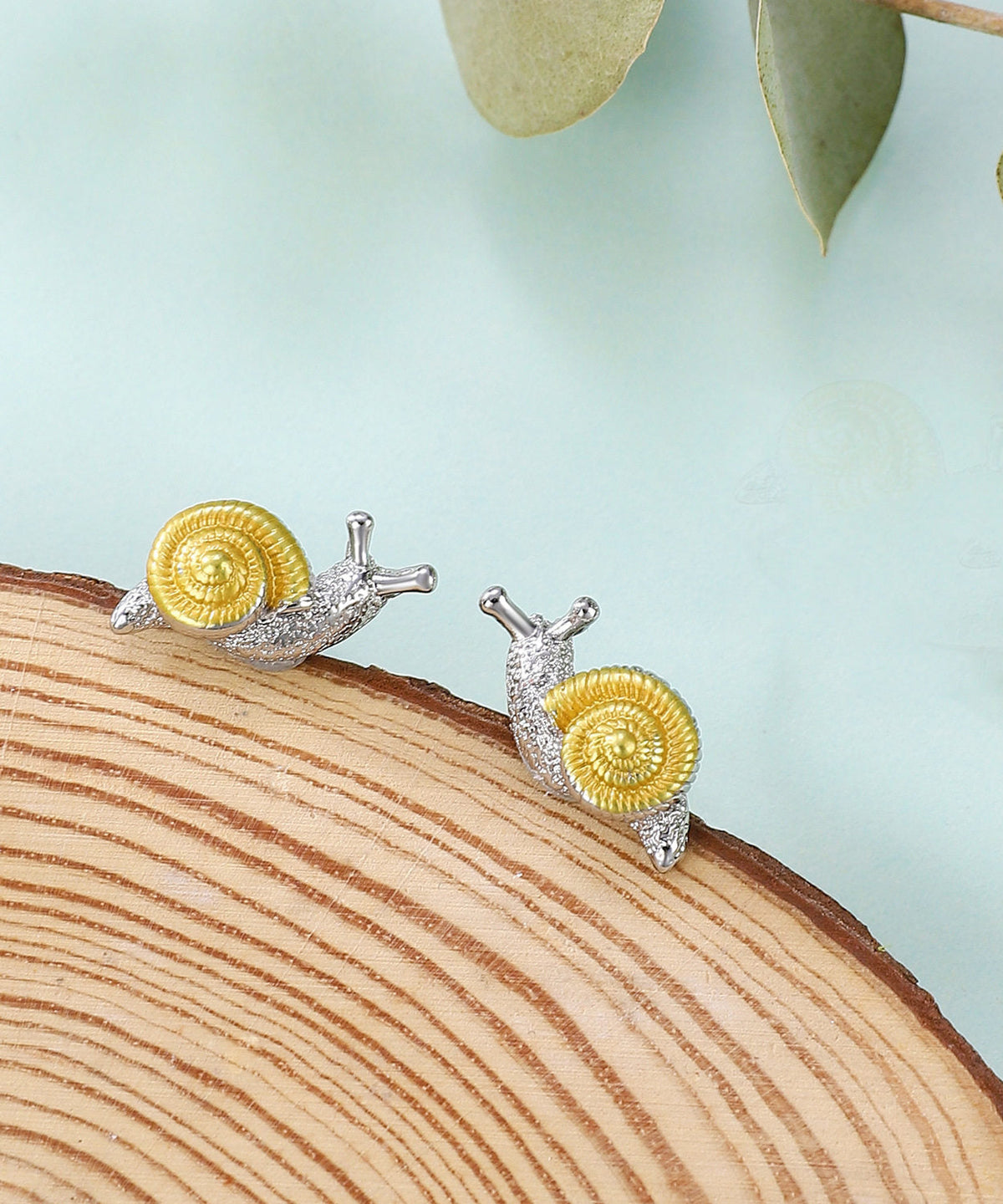 Dames Oorknopjes Slak Design 2