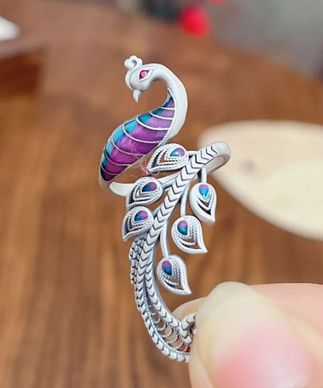 Dames Open Ring Phoenix Retro Stijl 4