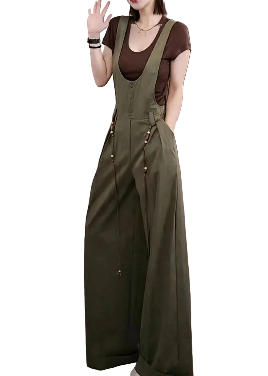 Dames Overall Jumpsuit Met U-halszakken 0