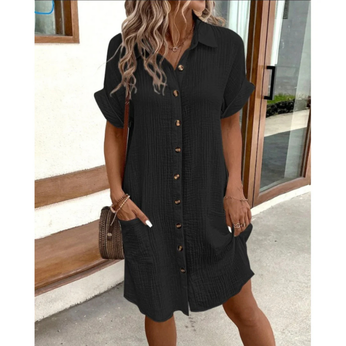 Dames Overhemdjurk Met Tijdloos Design 2