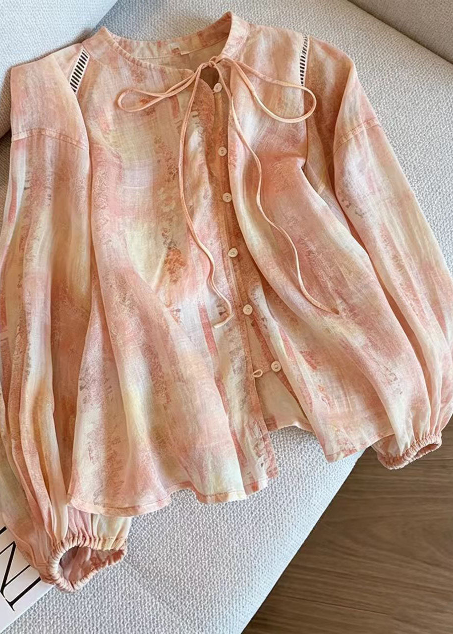 Dames Overhemdtop Oversized Zomerprint Plusmaat 1