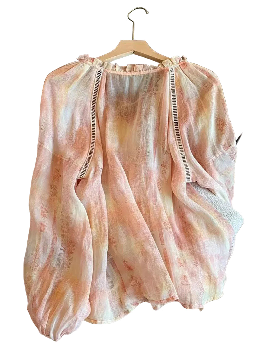 Dames Overhemdtop Oversized Zomerprint Plusmaat 2