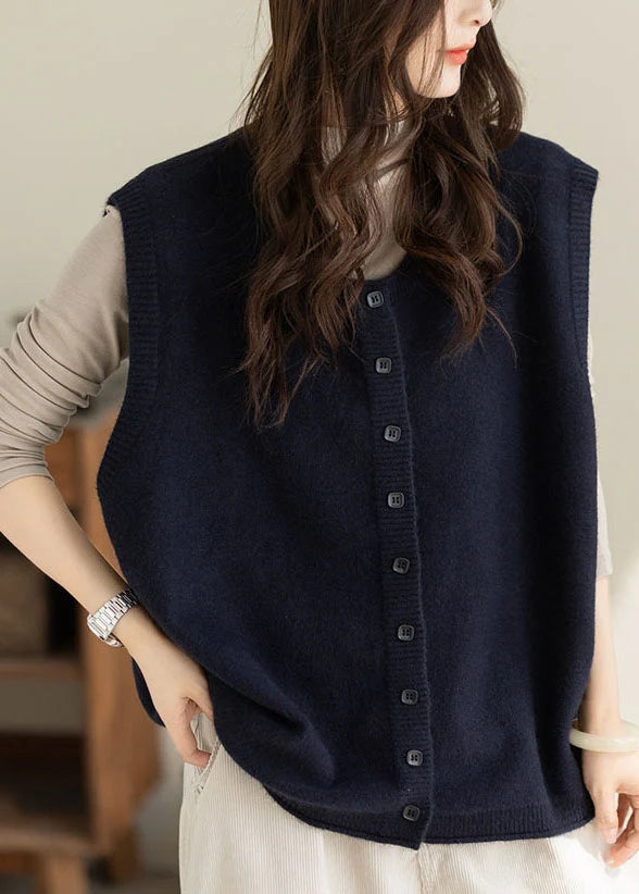 Dames Oversized Gebreid Vest Winterstijl 3