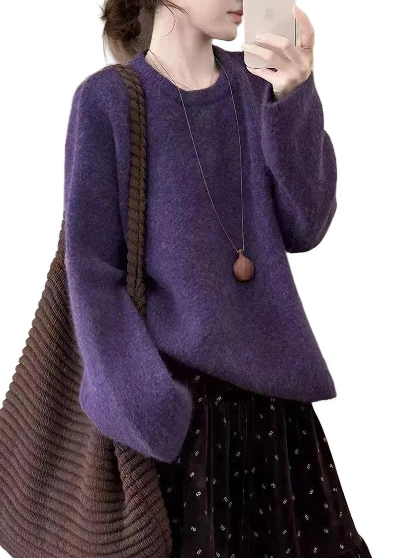 Dames Oversized Gebreide Trui Winterstijl 0