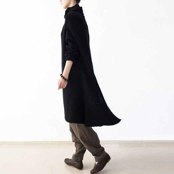 Dames Oversized Gebreide Winterjurk met Coltrui 2