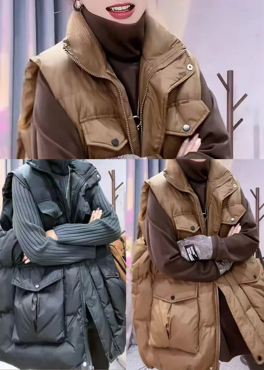 Dames Oversized Gewatteerd Vest Winterstijl 4