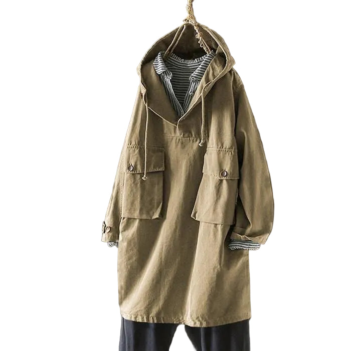 Dames Oversized Jack met Capuchon en V-hals 0