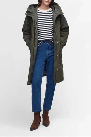 Dames Oversized Jack met Capuchon en V-hals 1