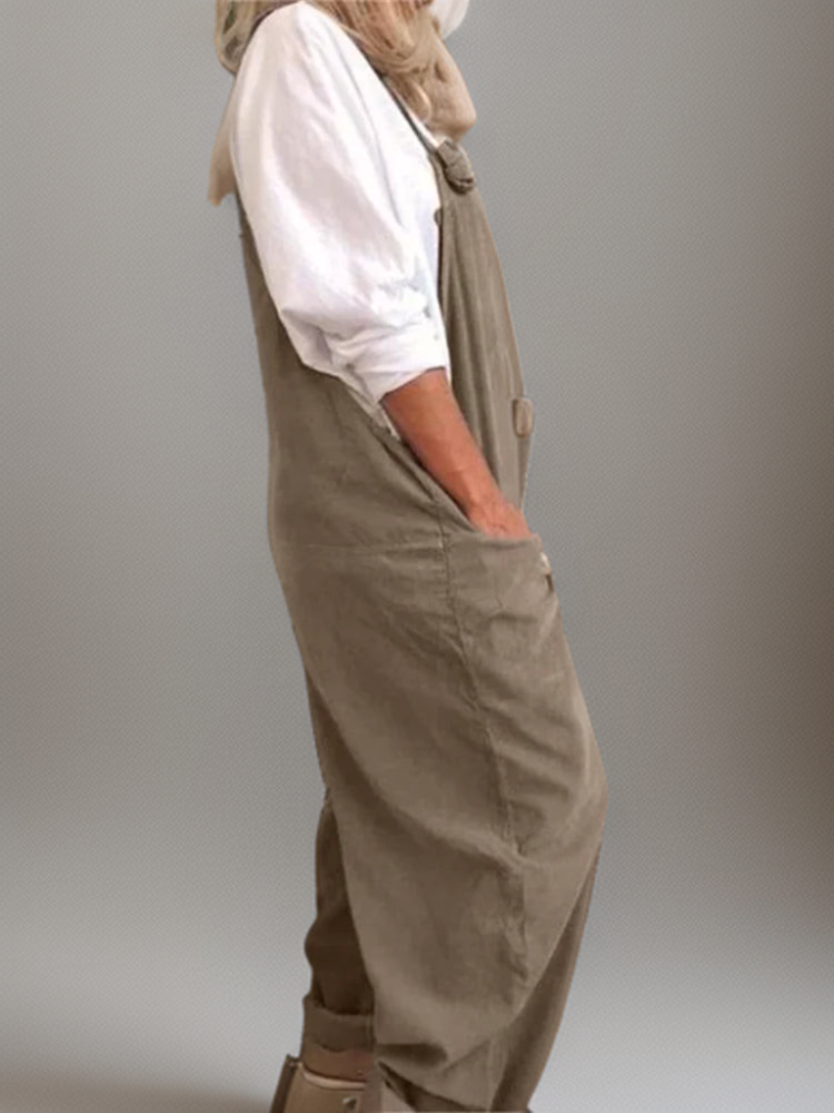 Dames Oversized Jumpsuit Met Grote Zakken 3