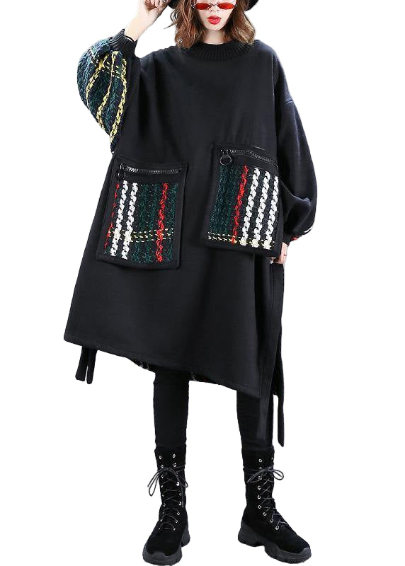 Dames Oversized Jurk Patchwork Design 0