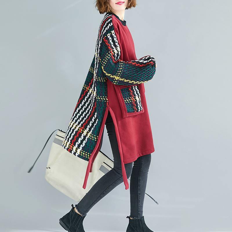 Dames Oversized Jurk Patchwork Design 7