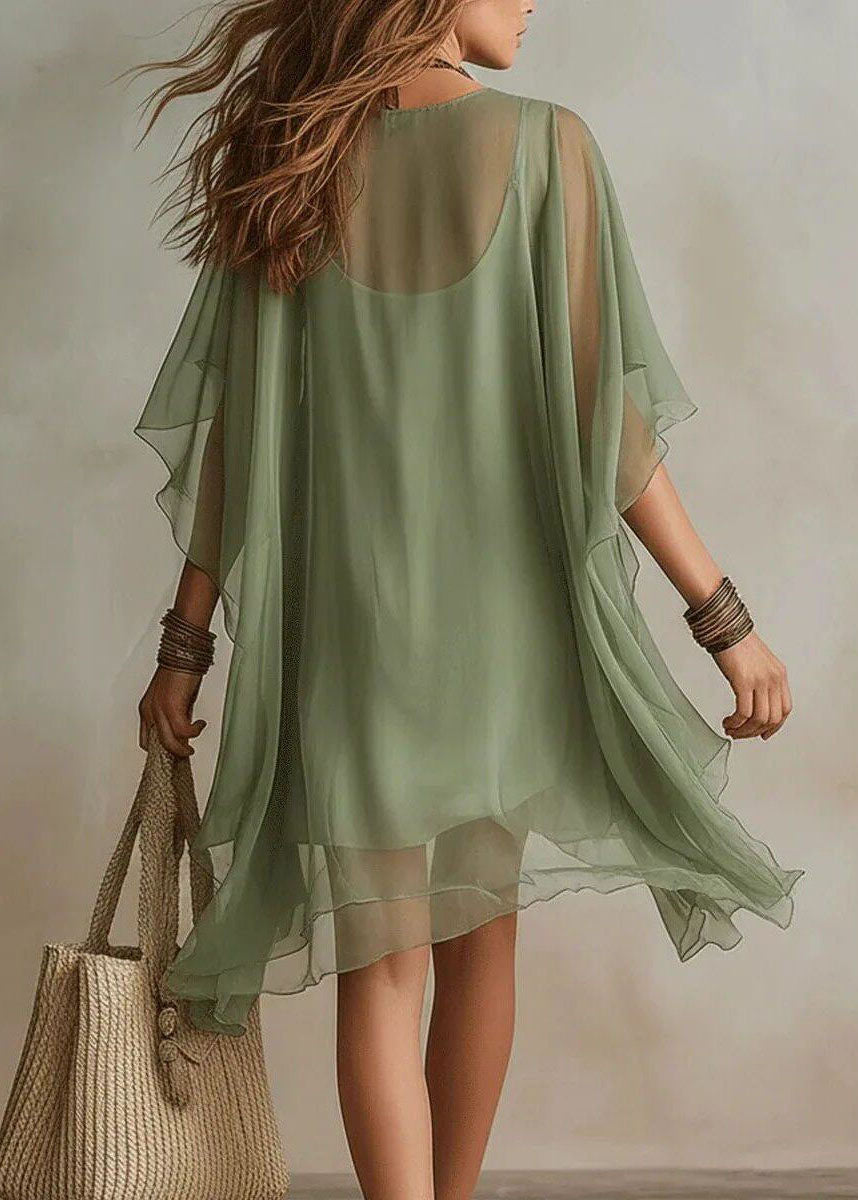 Dames Oversized Jurk Tweedelige Set Bohemien Stijl 2