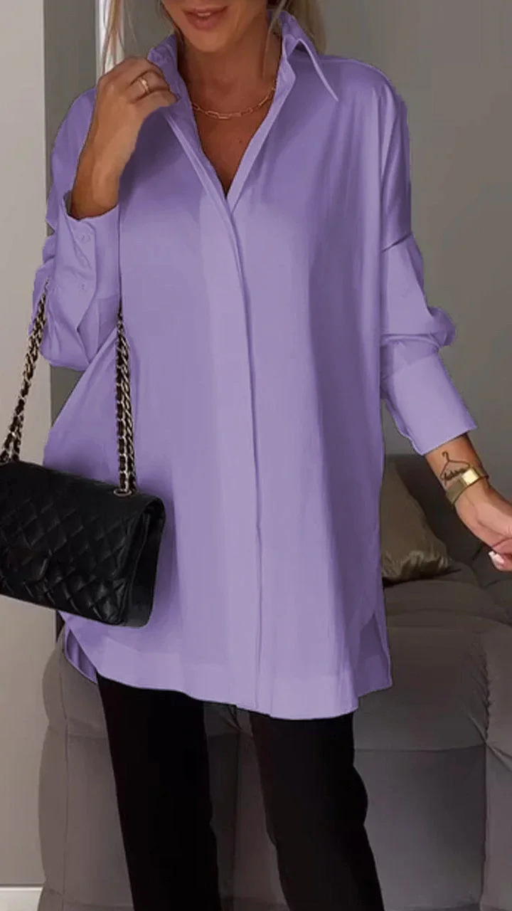 Dames Oversized Shirt Casual Stijl 1