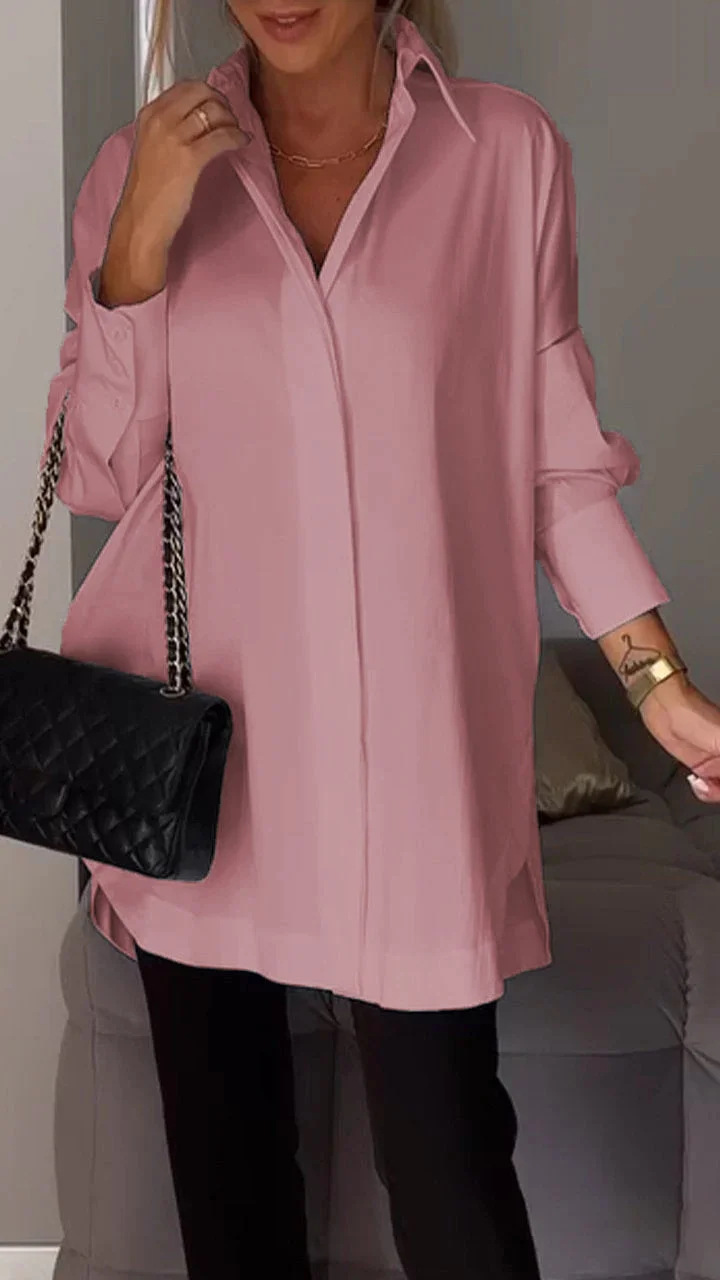 Dames Oversized Shirt Casual Stijl 2