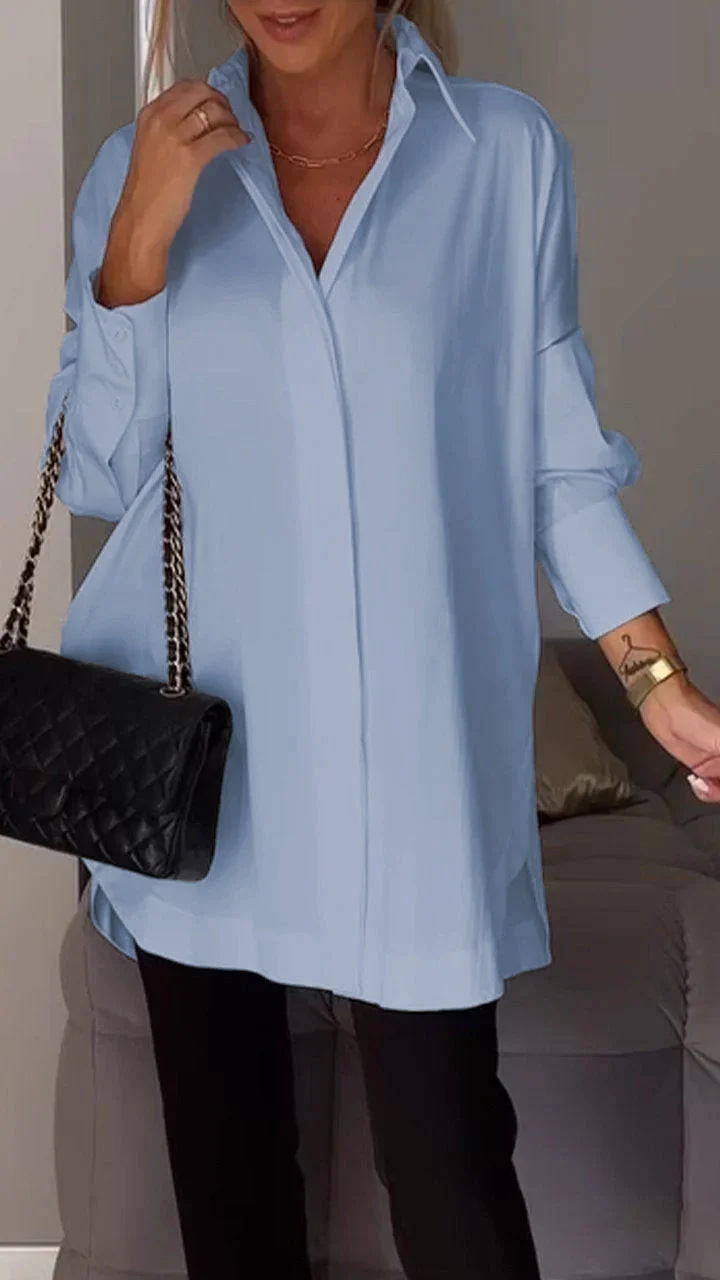 Dames Oversized Shirt Casual Stijl 4