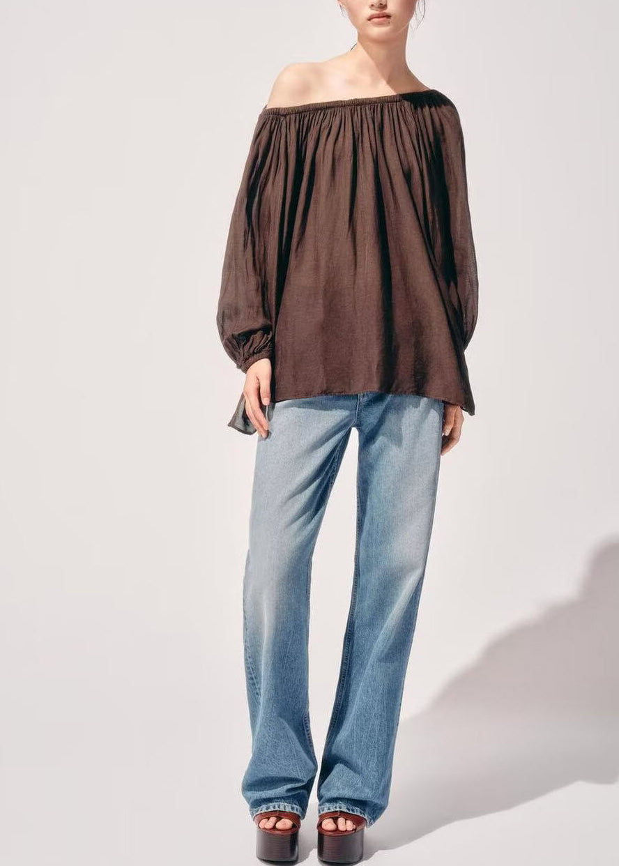 Dames Oversized Shirt Gerimpeld Zomerstijl 1