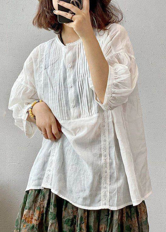 Dames Oversized Shirt Gerimpeld Zomerstijl 2