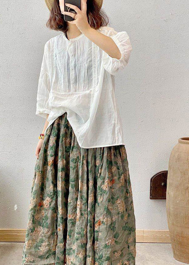Dames Oversized Shirt Gerimpeld Zomerstijl 3