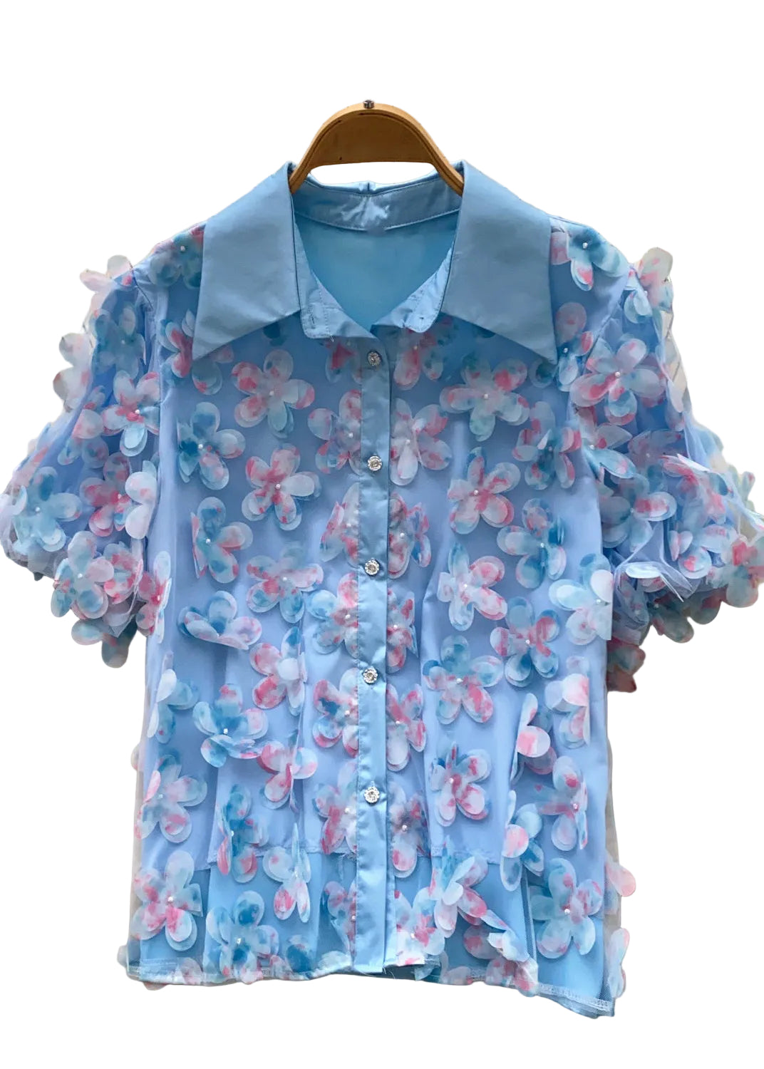 Dames Oversized Shirt Met Bloemenprint Zomerstijl 0