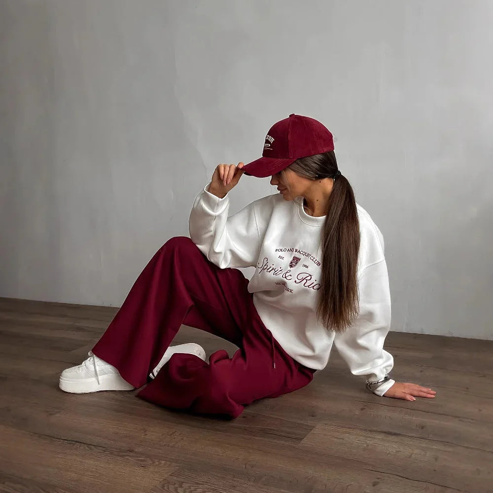 Dames Oversized Sweatshirt Ronde Hals 1