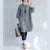 Dames Oversized T-shirt met Geruite Print en Omgeslagen Kraag 2