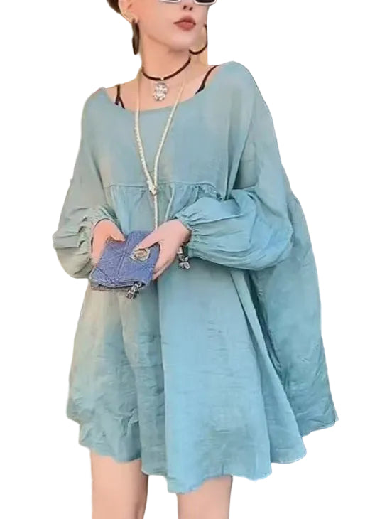 Dames Oversized T Shirt Met O-hals En Veterdetail 0
