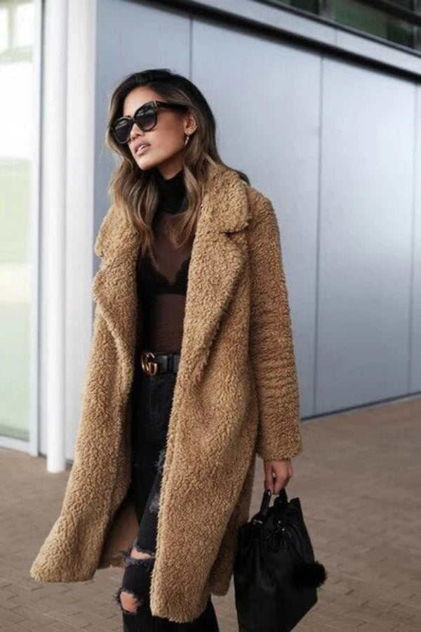 Dames Oversized Teddyjas met Reverskraag 2