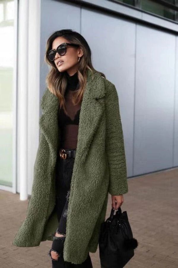 Dames Oversized Teddyjas met Reverskraag 5