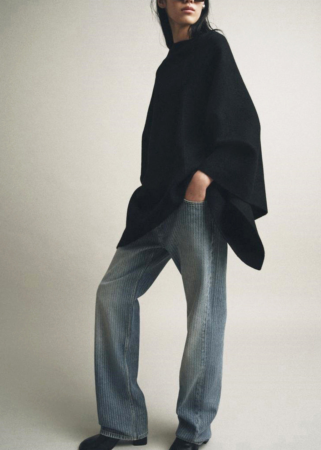 Dames Oversized Top Met Mantelmouwen 3